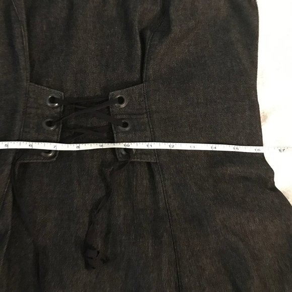 Grey dress with under bust corset detail - Picture 3 of 6